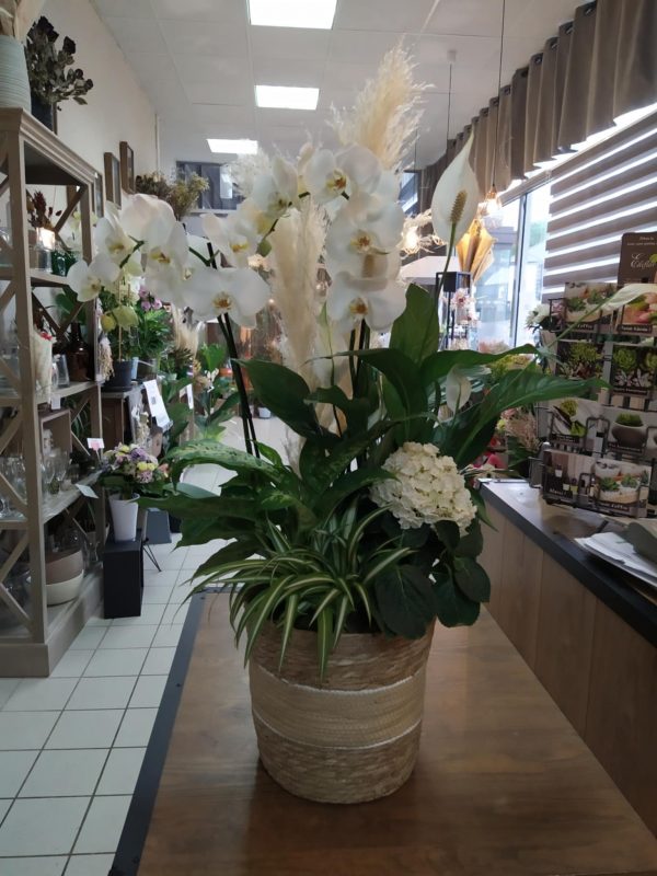 Panier blanc et Champêtre